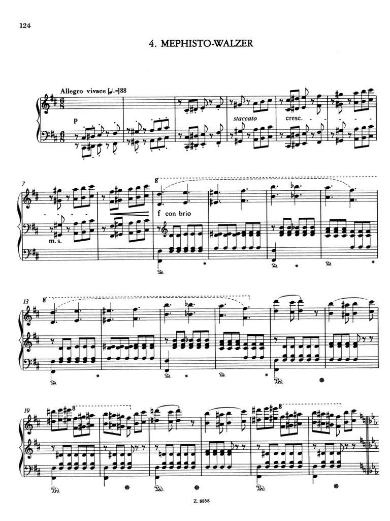 Mephisto Waltz 4 by Franz Liszt PDF