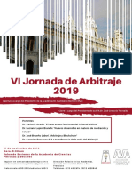 VI Jornada de Arbitraje 2019