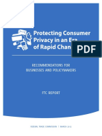 US FTC Privacy Report 2012
