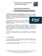 Processo Seletivo Prefeitura São Sebastião Professores Temporários