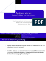 Broadband Internet in Germany - value for citizens and businesses (German)