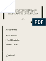 Conductas Y Enfermedades Provocadas Por El Uso Inadecuado de La Tecnología