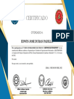 Certificado de Grupo Electrogeno Edwin D