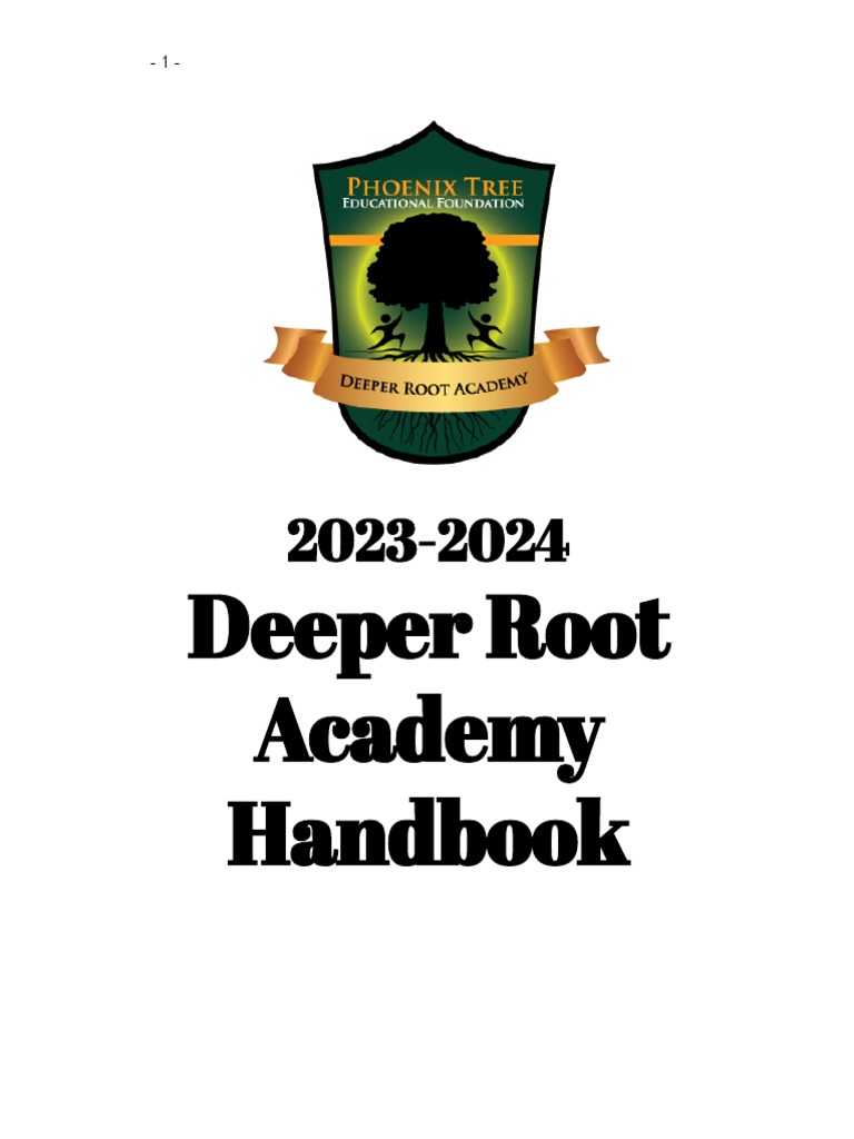 Deeper Root Academy Handbook 2023-24 | PDF | Disciplines | Preschool