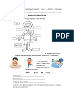 AValiaçao DE CIENCIAS 1 ANO