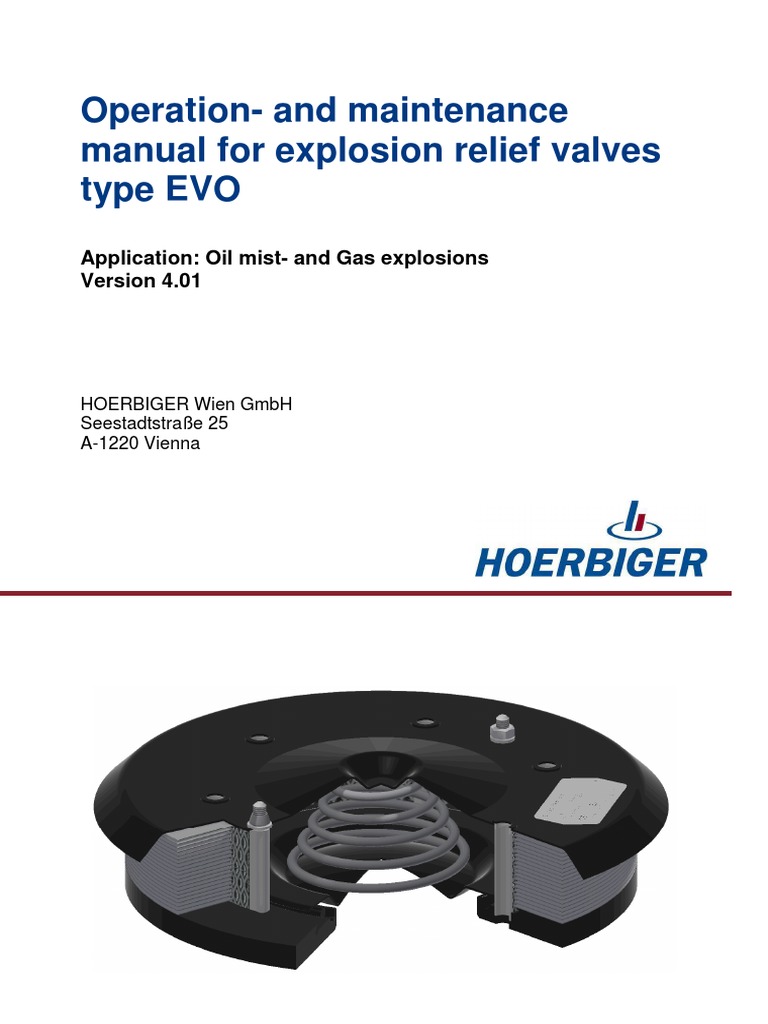 OperationAnd Maintenance Manual For Explosion Relief Valves Type EVO