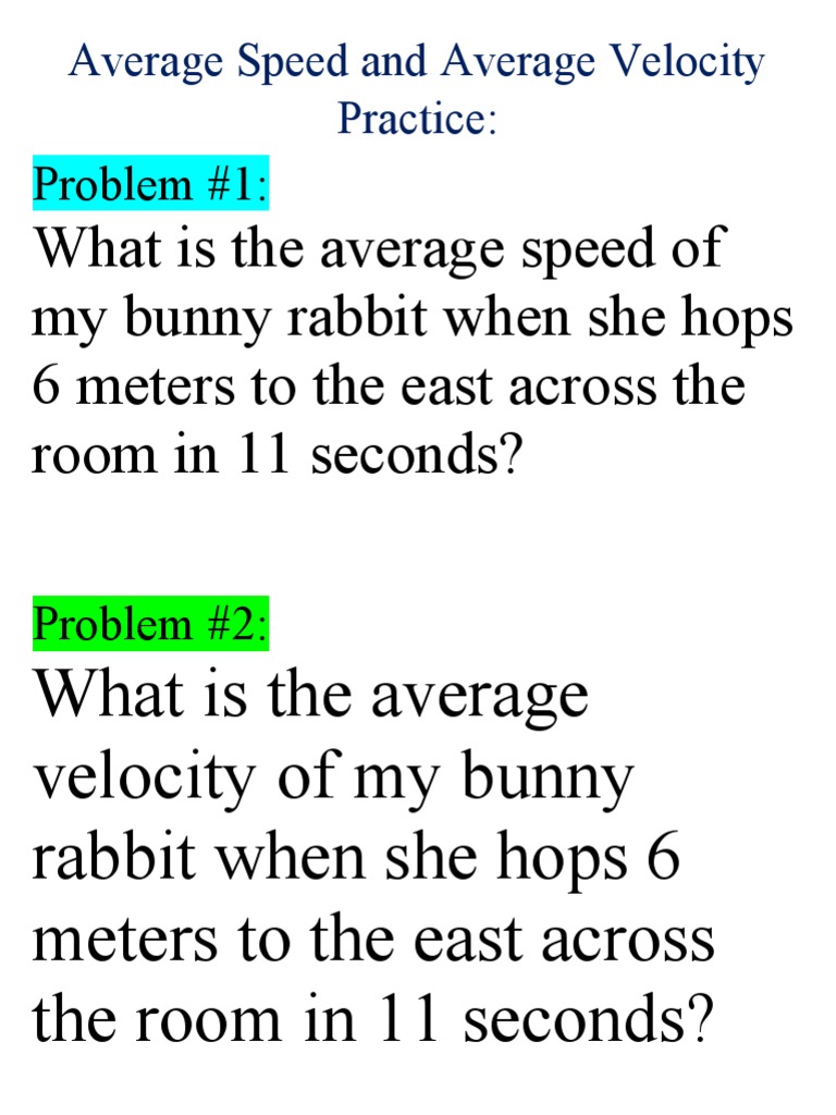Speed vs. Velocity Quiz 14 PDF