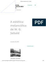 A estética melancólica de WG Sebald