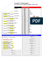 HOW MUCH - HOW MANY - WORKSHEET BASIC 02