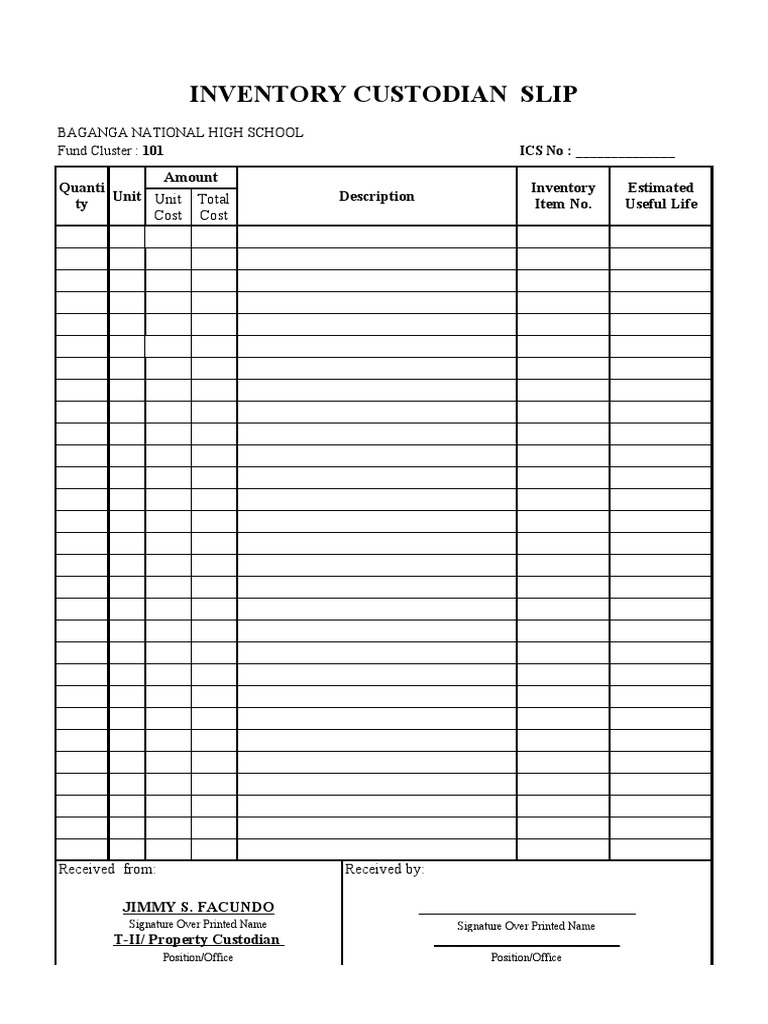 Appendix 59 Inventory Custodian Slip Supply Chain Man vrogue.co