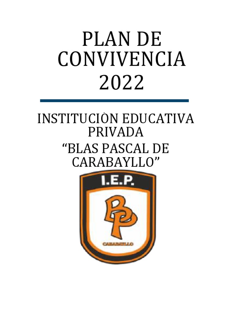 Normas de Convivencia Escolar 2022 | PDF