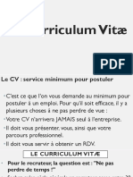 Le Curriculum Vitæ