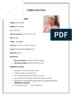 Datos Personales: Curriculum Vitae