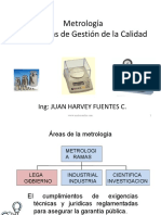 Metrología y Sistemas de Gestión de La Calidad: Ing: Juan Harvey Fuentes C