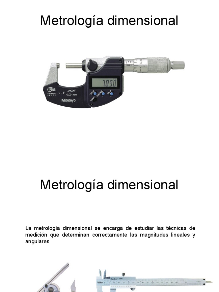 Instrumentos de Medición en Metrología Dimensional | PDF | Metrología