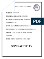 Song Activity: Institute