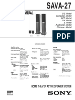 Service Manual: SAVA-27