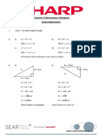 Pythagoras worksheet solutions