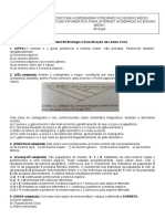 Exercícios sobre Embriologia e Classificação dos Seres Vivos