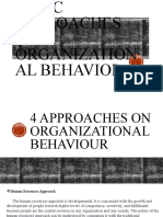 Basic Approaches of Organizational Behavior