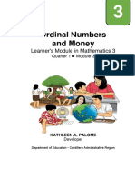 Ordinal Numbers Math