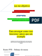 Foco No Objetivo: O Que Se Deseja Fazer o Arsenal Teórica e Prático Da Disciplina Cálculo de Reatores 1? Aa + BB CC + DD