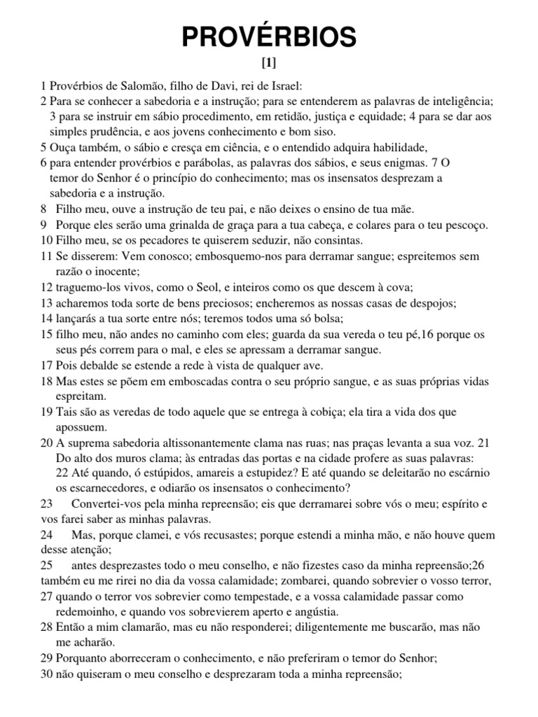 Sabedoria e Instrução em Provérbios | PDF | Sabedoria | Amor