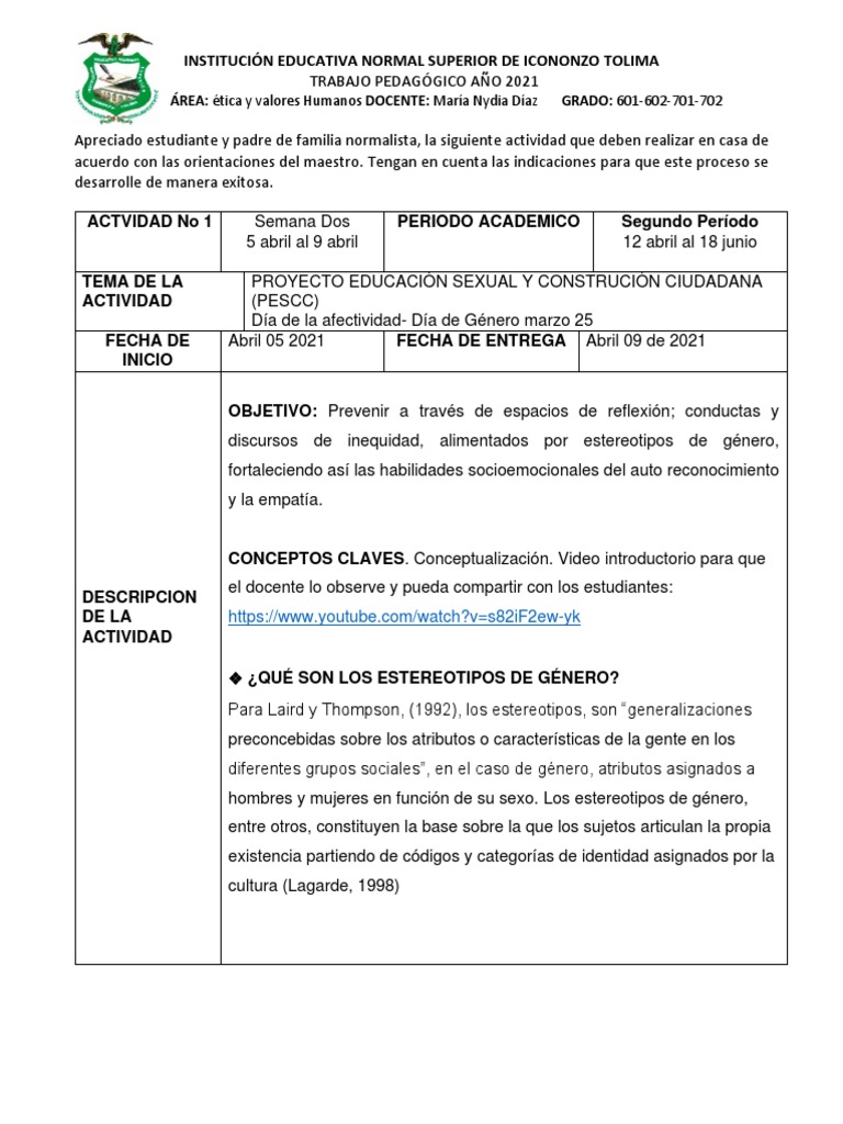 Estereotipos de Genero | PDF | Género | Estudios de género