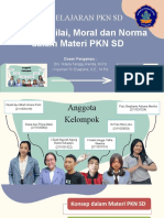 Pembelajaran PKN SD: Konsep, Nilai, Moral Dan Norma Dalam Materi PKN SD