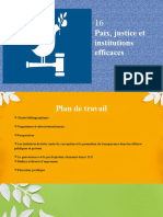 Paix, Justice Et Institutions Efficaces