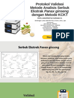 Protokol Validasi Metode Analisis Serbuk Ekstrak Panax Ginseng Dengan Metode KCKT