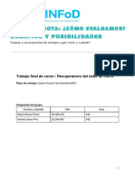 Análisis de instrumentos de evaluación