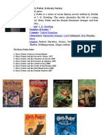 Harry Potter Series: Books, Characters, Author