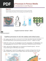 Capillary Processes in Porous Media: (An Introduction To Soil Physics)