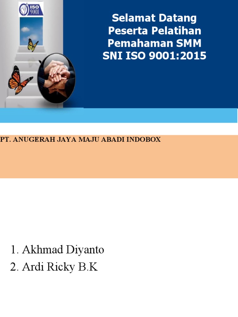01 Pelatihan Iso 9001 2015 Pdf Bisnis