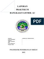 Laporan Praktikum Rangkaian Listrik Ac: Politeknik Penerbangan Medan 2023