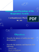 Anatomy and Physiology of The Respiratory System