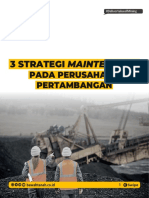 3 Strategi Maintenance: Pada Perusahaan Pertambangan