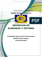 Identificacion de Aldehidos y Cetonas