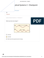 Light and Optical Systems 2 - Checkpoint 1