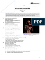 What Teachers Make: by Taylor Mali 2002