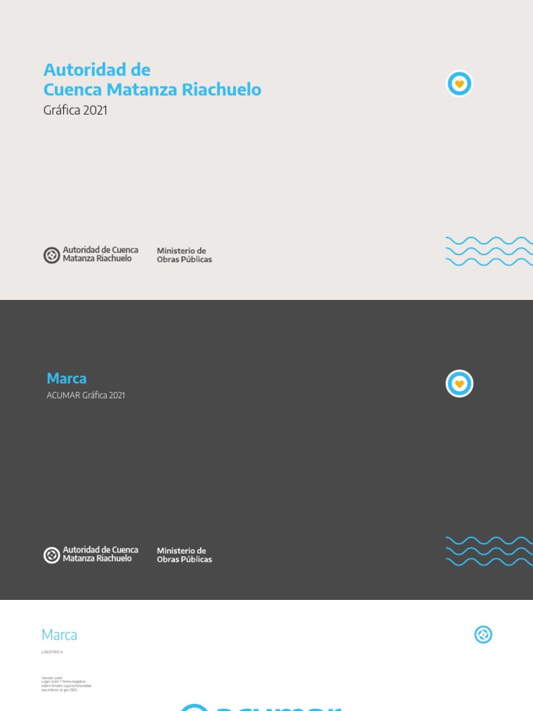 Manual de Uso del Logo ACUMAR 2021 | PDF | Impresión | Notación