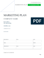 Plantilla para Plan Marketing
