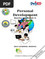 Personal Development: Quarter 1 - Module 4: Mental Health