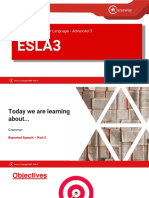 ESLA3 - Unit2 - Lesson2 - Reported Speech