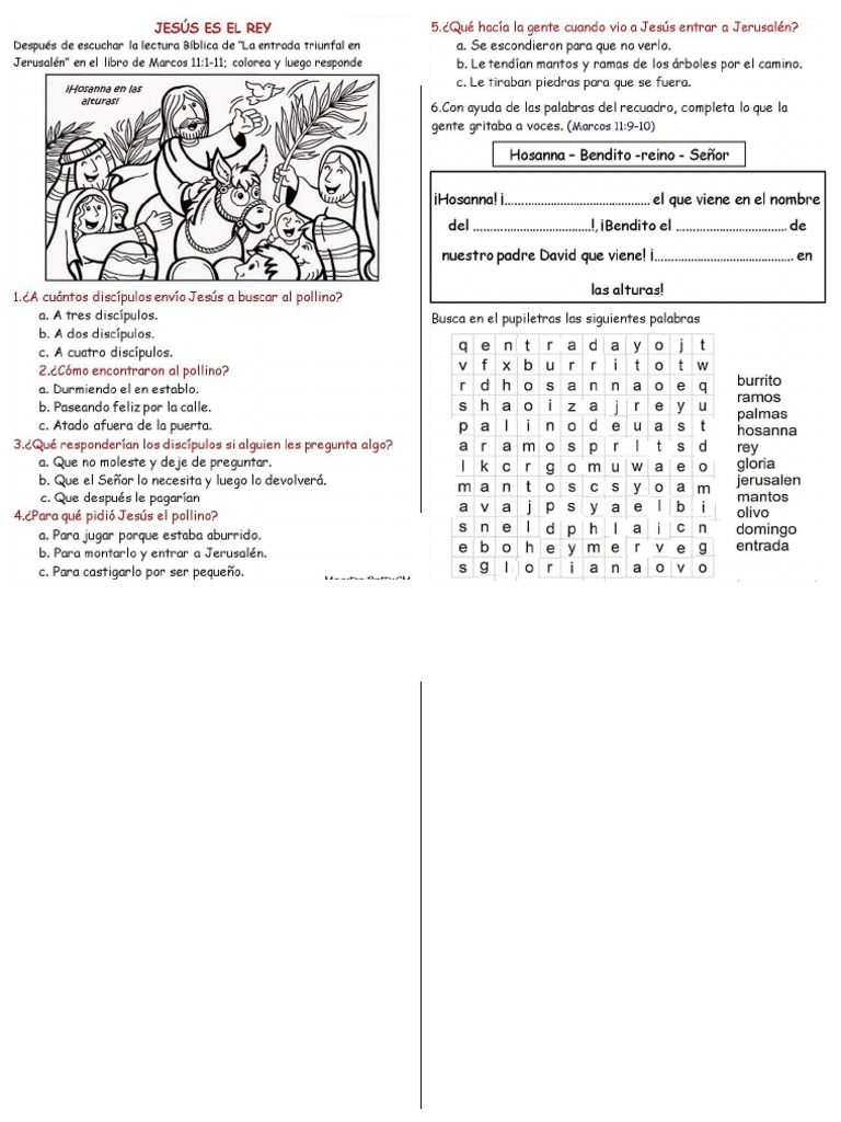 Lectura Domingo de Ramos PDF