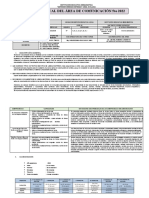 Plan Anual Del Área de Comunicación 5to 2022: I. Descripción General