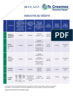 TCR Tabla de Comisiones WEB