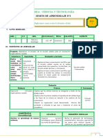 4° SESIÓN DE APRENDIZAJE SESIÓN2 - SEM.1-EXP.1-CyT