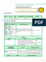 4° SESIÓN DE APRENDIZAJE SESIÓN1-SEM.1-EXP.1-CyT